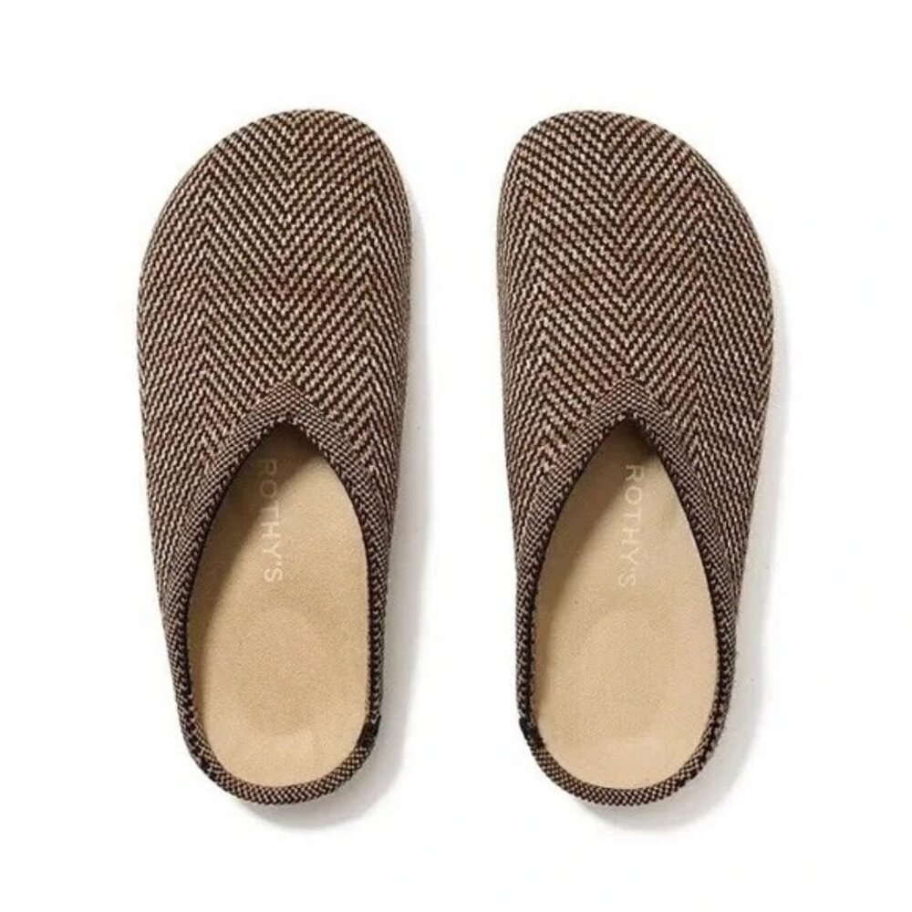 Rothy's The Casual Clog Women's Size 9 Spice Herringbone 150-006 NEW IN BOX